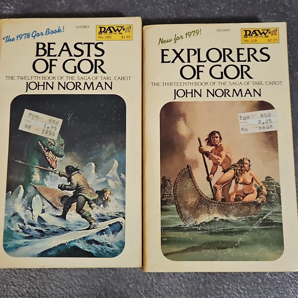 Vintage Sci-Fi & Fantasy‎ Paperback Lot of 7  John Norman GOR SAGA 1971 - 1980